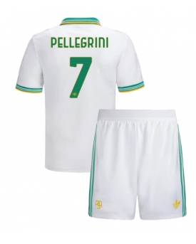 AS Roma Lorenzo Pellegrini #7 Maglia Gara Terza Repliche 2025-26 Bambino Maniche Corte